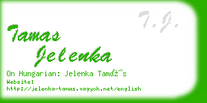 tamas jelenka business card